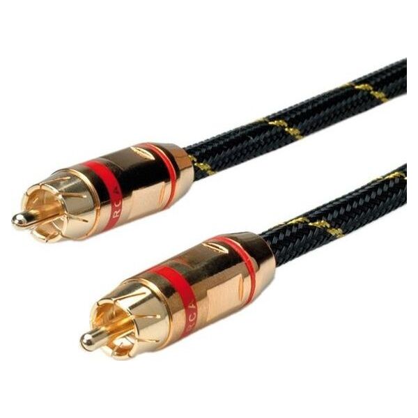 Kabel Roline RCA (Cinch) - RCA (Cinch) 2.5m złoty