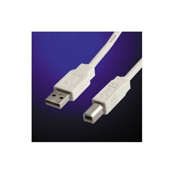Kabel USB Value USB-A - USB-B 3 m Biały (11.99.8831)