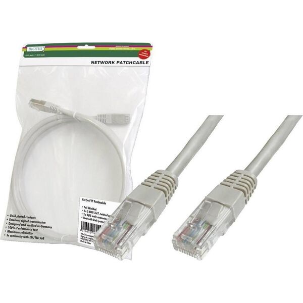 Digitus Kabel LAN RJ45, Digitus, U/UTP, CAT 5e, 1.50 m
