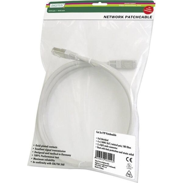Digitus Kabel LAN RJ45, Digitus, U/UTP, CAT 5e, 1.50 m