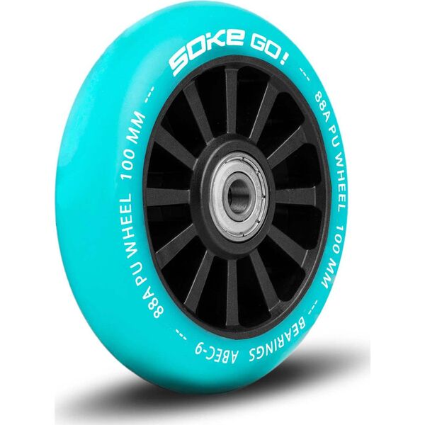 Soke Kółka do hulajnogi 100 mm turkusowe 2 szt.