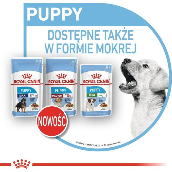 Royal Canin Karma SHN Medium Puppy w sosie 10x140g