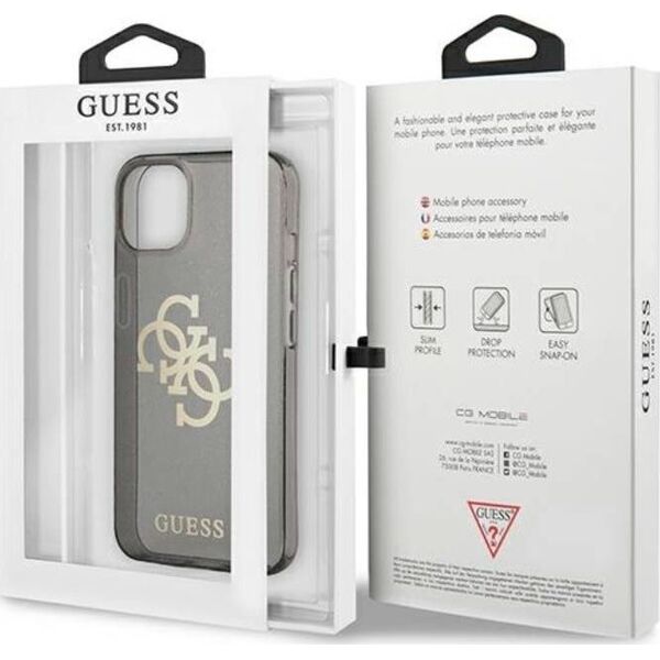 Guess Etui Guess GUHCP13SPCUGL4GBK Apple iPhone 13 mini czarny/black hard case Glitter 4G Big Logo