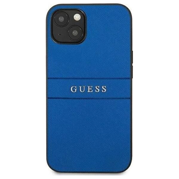 Guess Etui Guess GUHCP13SPSASBBL Apple iPhone 13 mini niebieski/blue Saffiano Strap