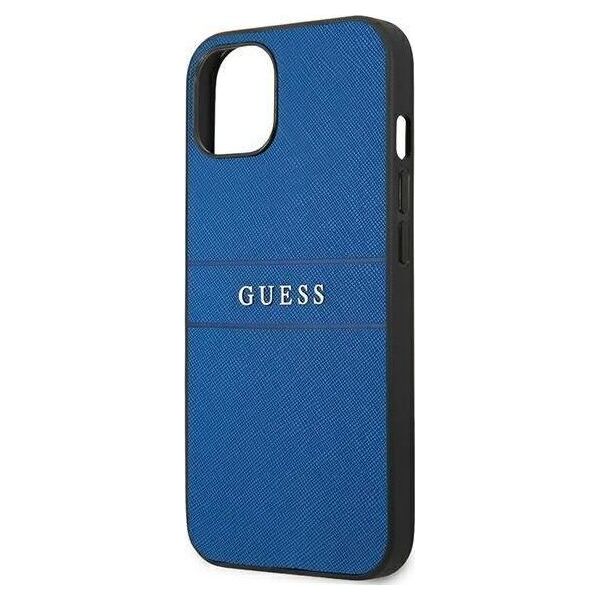 Guess Etui Guess GUHCP13SPSASBBL Apple iPhone 13 mini niebieski/blue Saffiano Strap