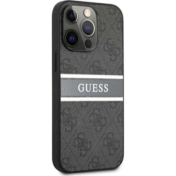 Guess Etui Guess GUHCP13X4GDGR Apple iPhone 13 Pro Max szary/grey hardcase 4G Stripe