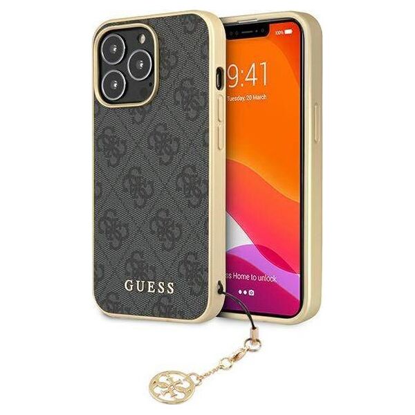 Guess Etui Guess GUHCP13XGF4GGR Apple iPhone 13 Pro Max szary/grey hardcase 4G Charms Collection