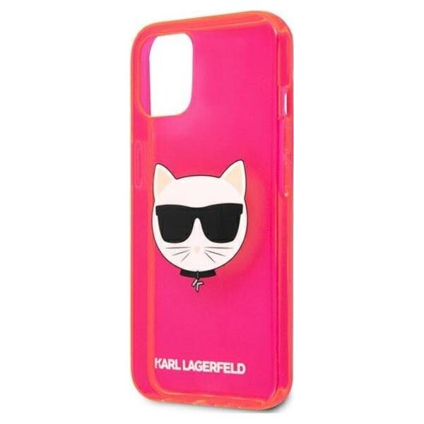 Karl Lagerfeld Etui Karl Lagerfeld KLHCP13SCHTRP Apple iPhone 13 mini różowy/pink hardcase Glitter Choupette Fluo