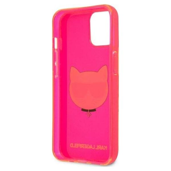Karl Lagerfeld Etui Karl Lagerfeld KLHCP13SCHTRP Apple iPhone 13 mini różowy/pink hardcase Glitter Choupette Fluo