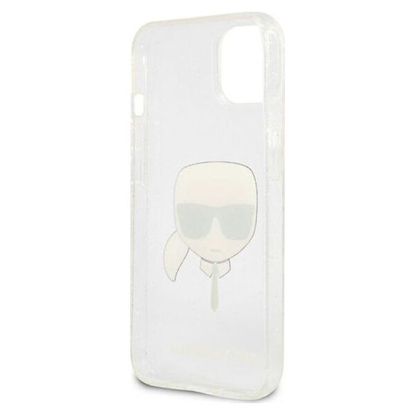 Karl Lagerfeld Etui Karl Lagerfeld KLHCP13SKHTUGLS Apple iPhone 13 mini srebrny/silver hardcase Glitter Karl`s Head