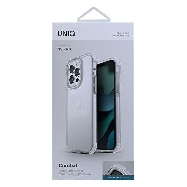 PanzerGlass Etui UNIQ Combat Apple iPhone 13 Pro biały/white