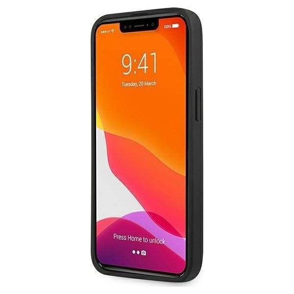 Mercedes Etui Mercedes AMG AMHCP13LGSEBK Apple iPhone 13 Pro czarny/black hardcase Leather Debossed Lines