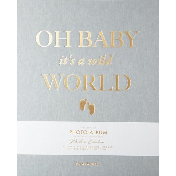 Printworks Fotoalbum Baby It's a Wild World. Szary