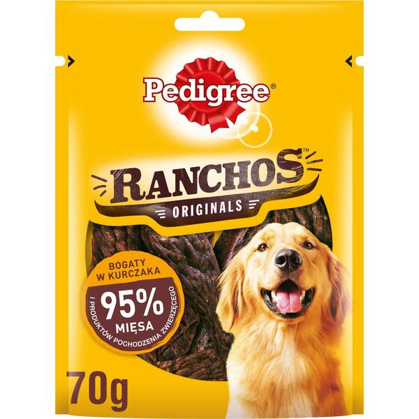 Pedigree PEDIGREE Ranchos Originals 70g - przysmak dla psów z kurczakiem