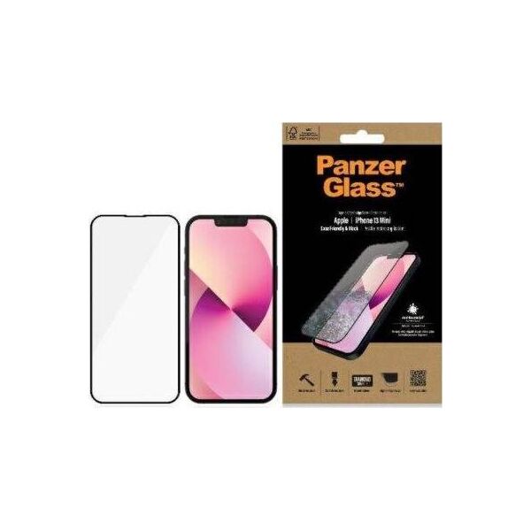 PanzerGlass Szkło E2E Microfracture iPhone 13 Mini czarny/black