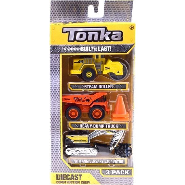 Hasbro Maszyny budowlane Tonka Autka zestaw 3 szt ZA3617