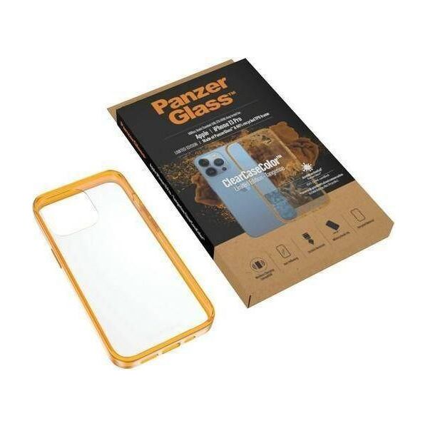 PanzerGlass PanzerGlass ClearCase - etui ochronne z powłoką antybakteryjną do iPhone 13 Pro Tangerine - Gwarancja bezpieczeństwa. Proste raty. Bezpłatna wysyłka od 170 zł.