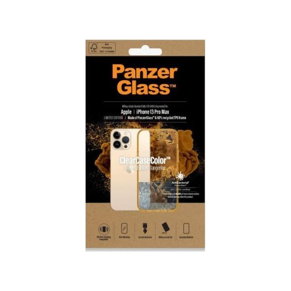 PanzerGlass PanzerGlass ClearCase - etui ochronne z powłoką antybakteryjną do iPhone 13 Pro Max Tangerine - Gwarancja bezpieczeństwa. Proste raty. Bezpłatna wysyłka od 170 zł.