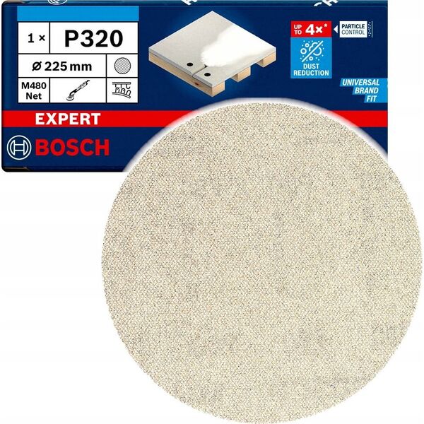 Bosch Bosch mesh structure sanding sheet M480 225mm K320 25x - 2608900714 EXPERT RANGE
