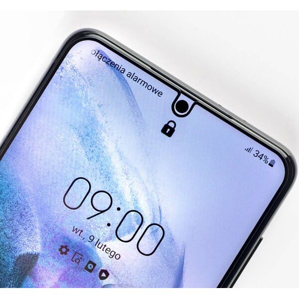 MyScreen Protector Szkło Hartowane 5D SAMSUNG GALAXY S21 FE MyScreen DIAMOND GLASS LITE edge Full Glue czarne