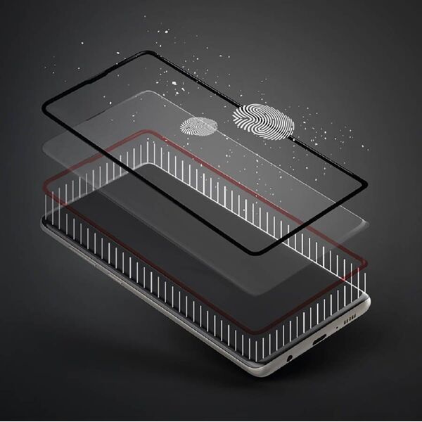 MyScreen Protector Szkło Hartowane 5D SAMSUNG GALAXY S21 FE MyScreen DIAMOND GLASS LITE edge Full Glue czarne