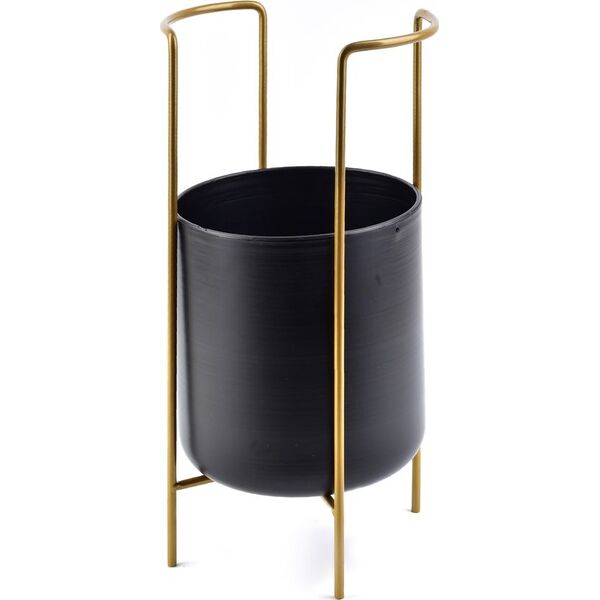 Mondex Osłonka metalowa na stojaku SWEN 20x54cm czarna