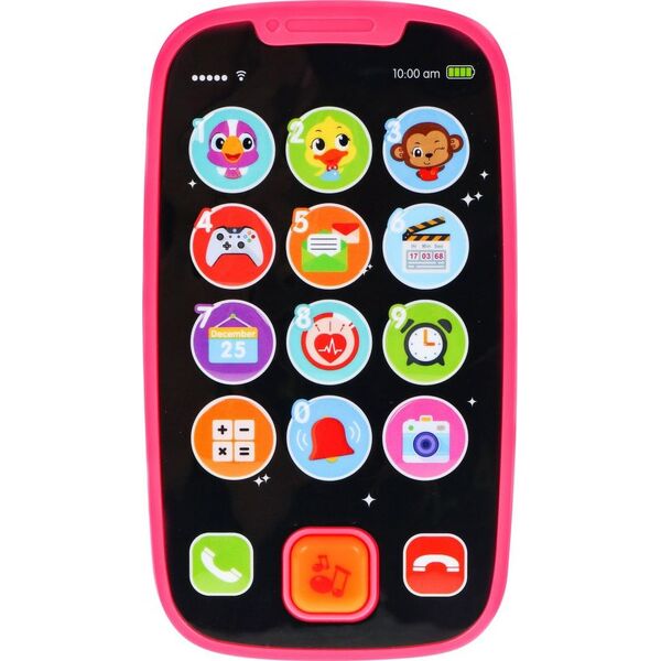 Ramiz Edukacyjny Interaktywny SmartPhone Różowy
