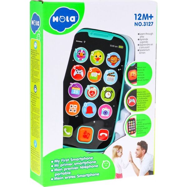 Ramiz Edukacyjny Interaktywny SmartPhone Niebieski