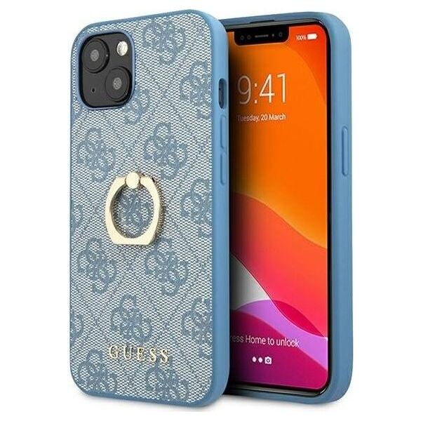 Guess Guess GUHCP13S4GMRBL iPhone 13 mini 5,4" niebieski/blue hardcase 4G with ring stand
