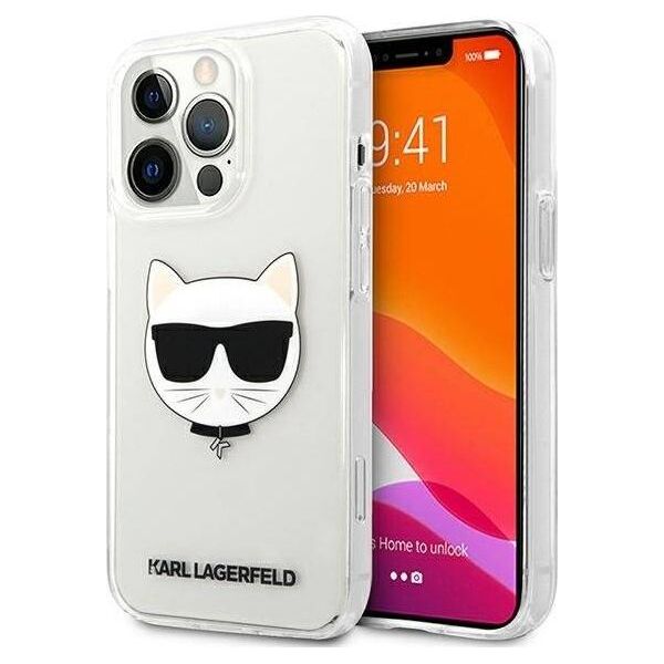 Karl Lagerfeld Karl Lagerfeld KLHCP13XCTR iPhone 13 Pro Max 6,7" hardcase transparent Choupette Head
