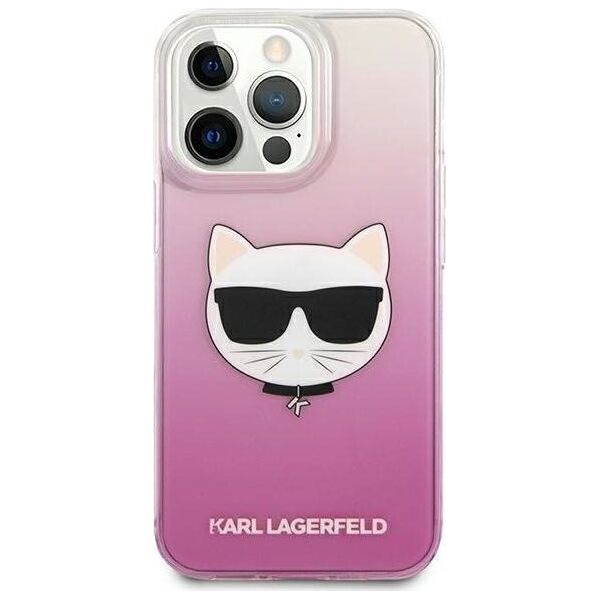 Karl Lagerfeld Karl Lagerfeld KLHCP13XCTRP iPhone 13 Pro Max 6,7" hardcase różowy/pink Choupette Head