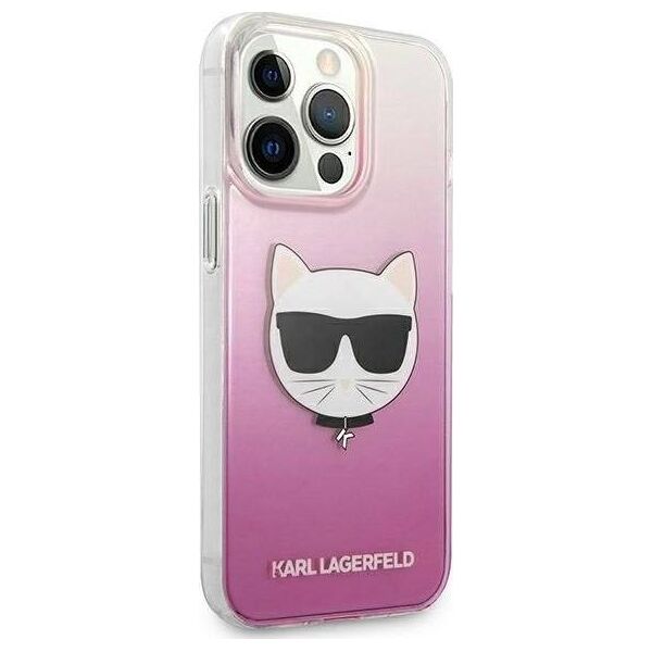 Karl Lagerfeld Karl Lagerfeld KLHCP13XCTRP iPhone 13 Pro Max 6,7" hardcase różowy/pink Choupette Head