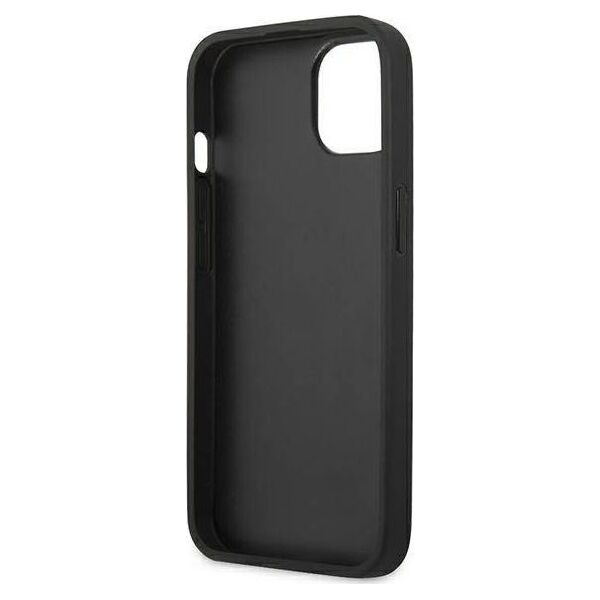 Karl Lagerfeld Karl Lagerfeld KLHCP13SPKMK iPhone 13 mini 5,4" czarny/black hardcase Leather Ikonik Karl`s Head Metal