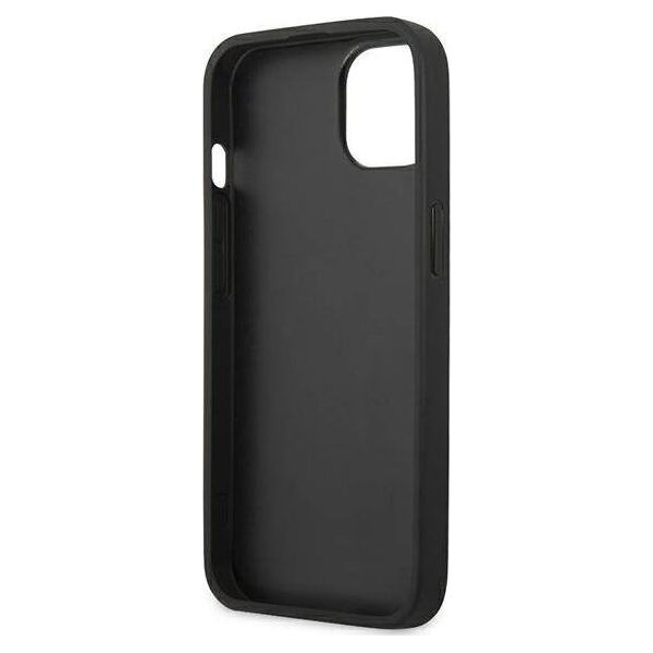 Karl Lagerfeld Karl Lagerfeld KLHCP13SPKMB iPhone 13 mini 5,4" niebieski/blue hardcase Leather Ikonik Karl`s Head Metal