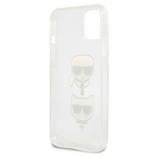 Karl Lagerfeld Karl Lagerfeld KLHCP13SKCTUGLS iPhone 13 mini 5,4" srebrny/silver hardcase Glitter Karl`s & Choupette