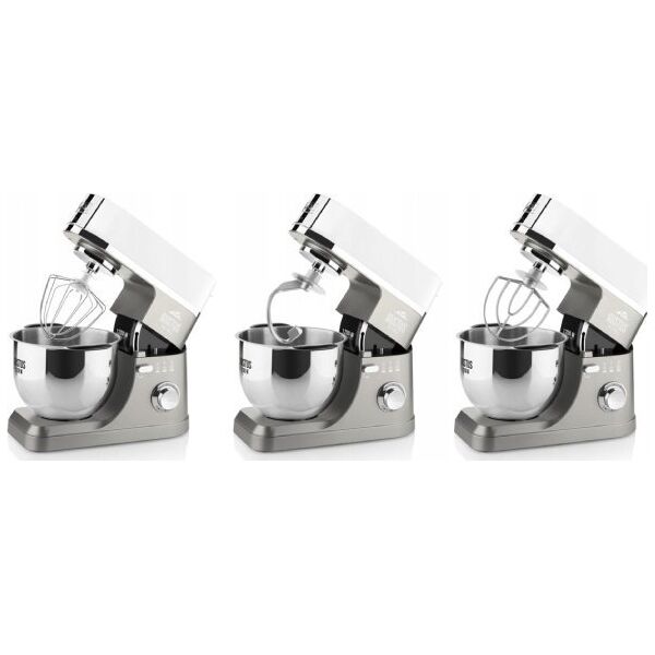 Robot planetarny Eta ROBOT PLANETARNY GUSTUS MAXIMUS IV 1200W (2 x MISA 5,5L. 3 MIESZADŁA, BLENDER, MASZYNKA, SZATKOWNICA)