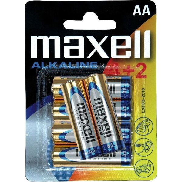 Maxell Bateria AA / R6 6 szt.