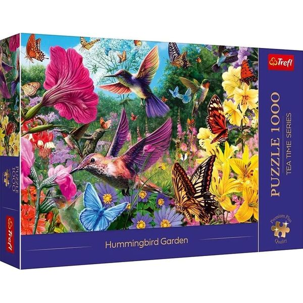 Trefl Puzzle 1000 elementów Premium Plus Tea Time Ogród ptaków