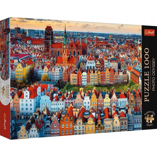 Trefl Puzzle 1000 elementów Premium Plus Quality Widok na Gdańsk, Polska