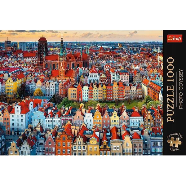 Trefl Puzzle 1000 elementów Premium Plus Quality Widok na Gdańsk, Polska