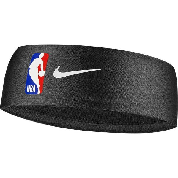 Nike Czarna Opaska Frotka na głowę NIKE DRI-FIT NBA Fury
