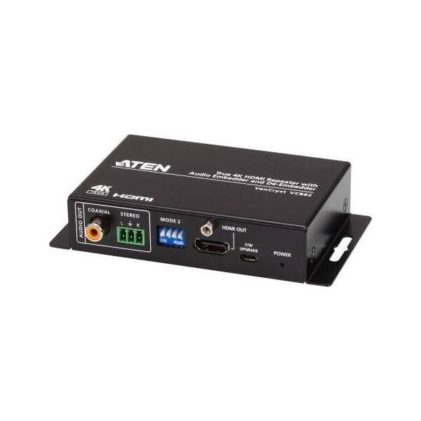 System przekazu sygnału AV Aten True 4K HDMI Repeater with Audio Embedder & De-Embedder