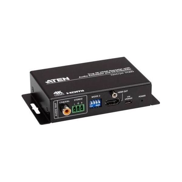 System przekazu sygnału AV Aten True 4K HDMI Repeater with Audio Embedder & De-Embedder