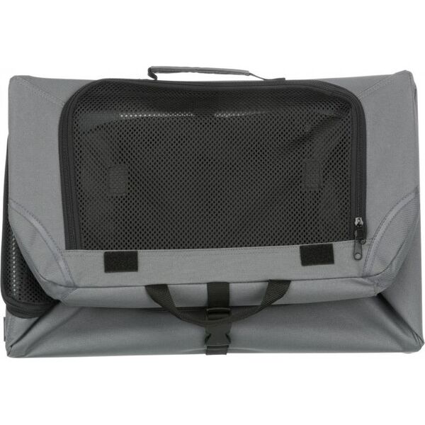Trixie Easy Soft Kennel, buda domowa dla psa, szara, XS–S: 50 × 33 × 36 cm