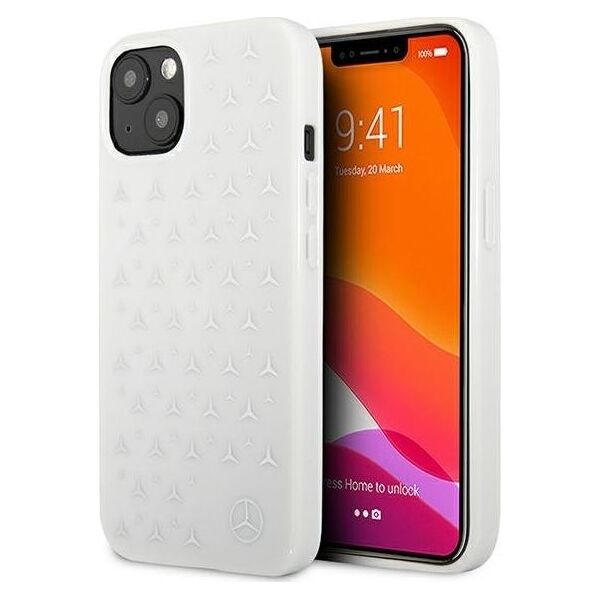 Mercedes Mercedes MEHCP13SESPWH iPhone 13 mini 5,4" biały/white hardcase Silver Stars Pattern