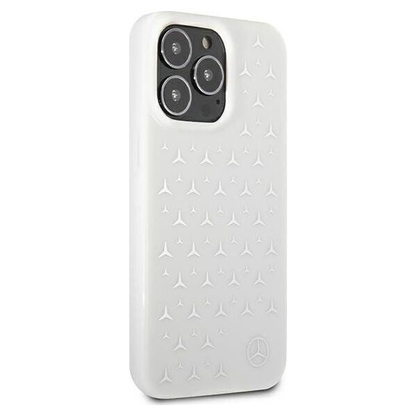 Mercedes Mercedes MEHCP13XESPWH iPhone 13 Pro Max 6,7" biały/white hardcase Silver Stars Pattern