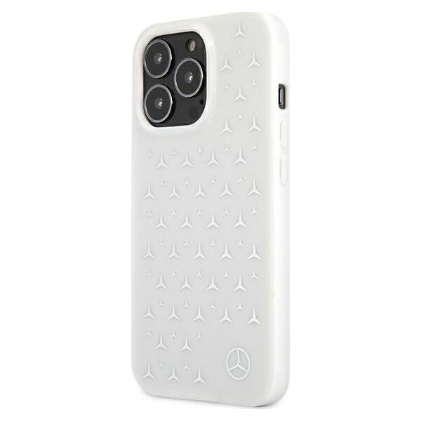 Mercedes Mercedes MEHCP13LESPWH iPhone 13 Pro / 13 6,1" biały/white hardcase Silver Stars Pattern