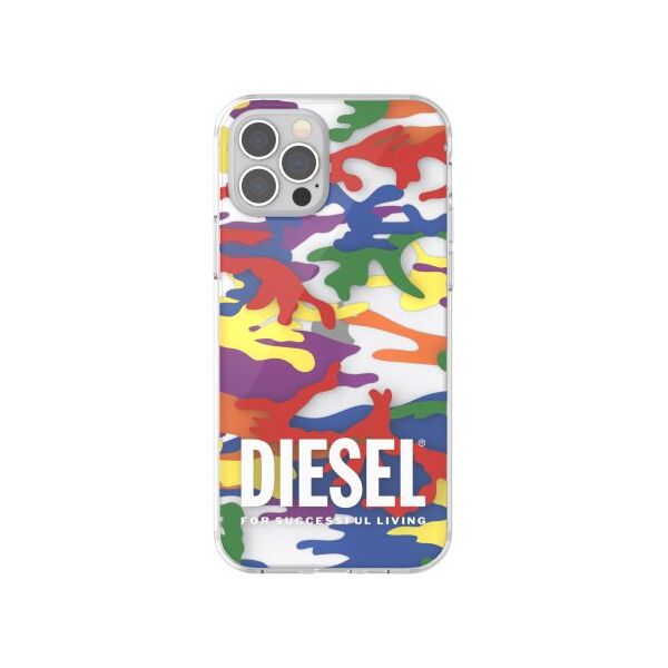 Diesel DIESEL CLEAR CASE PRIDE CAMO AOP IPHONE XR WIELOBARWNY standard