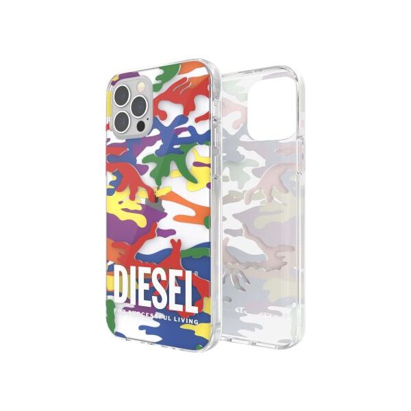 Diesel DIESEL CLEAR CASE PRIDE CAMO AOP IPHONE XR WIELOBARWNY standard