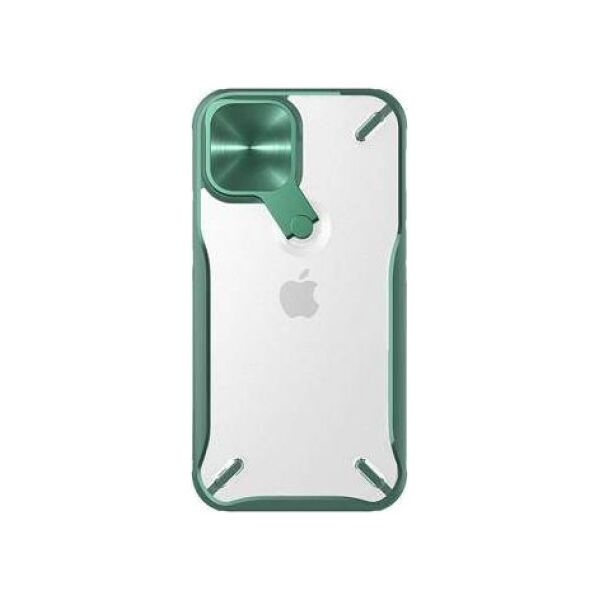 Nillkin NILLKIN ETUI Z KLAPKĄ NA APARAT I SKŁADANĄ PODSTAWKĄ IPHONE 12 MINI ZIELONY standard